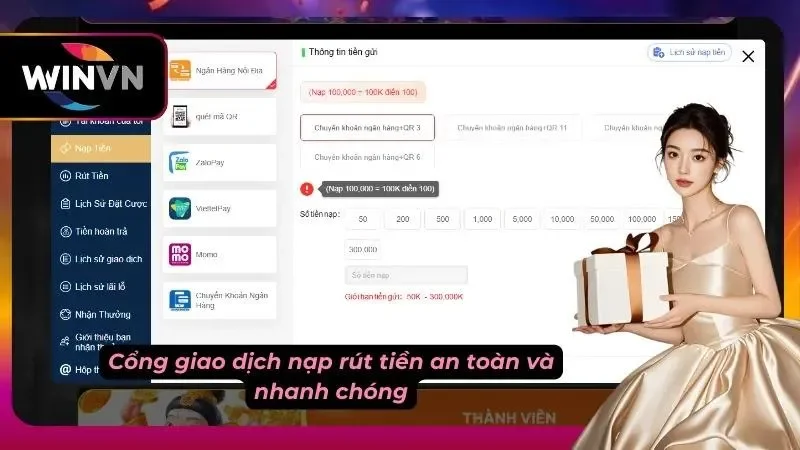 Thao tác lệnh chuyển tiền về tài khoản ngân hàng cá nhân một cách an toàn