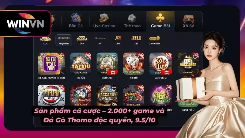 Hệ thống trò chơi được cập nhật liên tục theo xu hướng mới