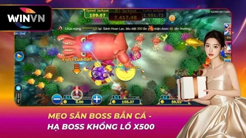 Mẹo Săn Boss Bắn Cá Tại WINVN- Hạ Boss Khổng Lồ x500
