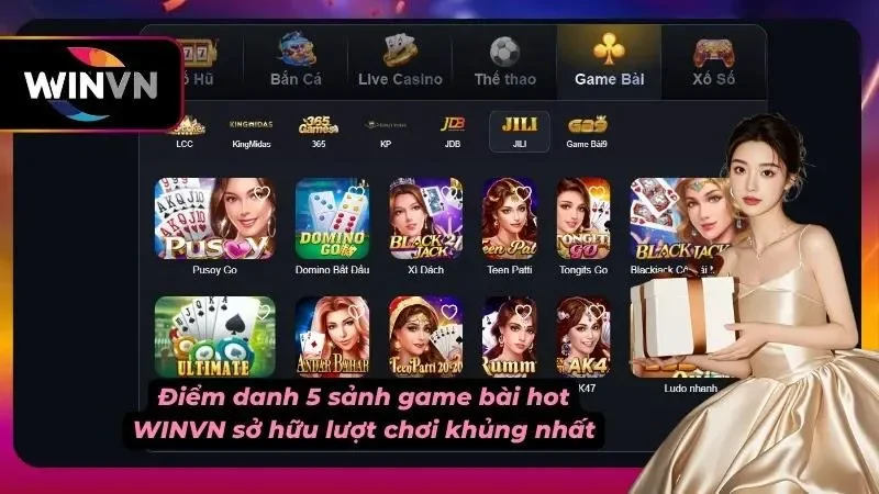Cùng tìm hiểu qua 5 sảnh bài hot nhất