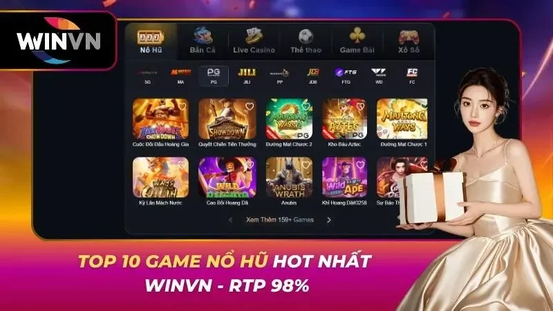 Top 10 Game Nổ Hũ Hot Nhất Năm 2026 Tại WINVN – RTP 98%